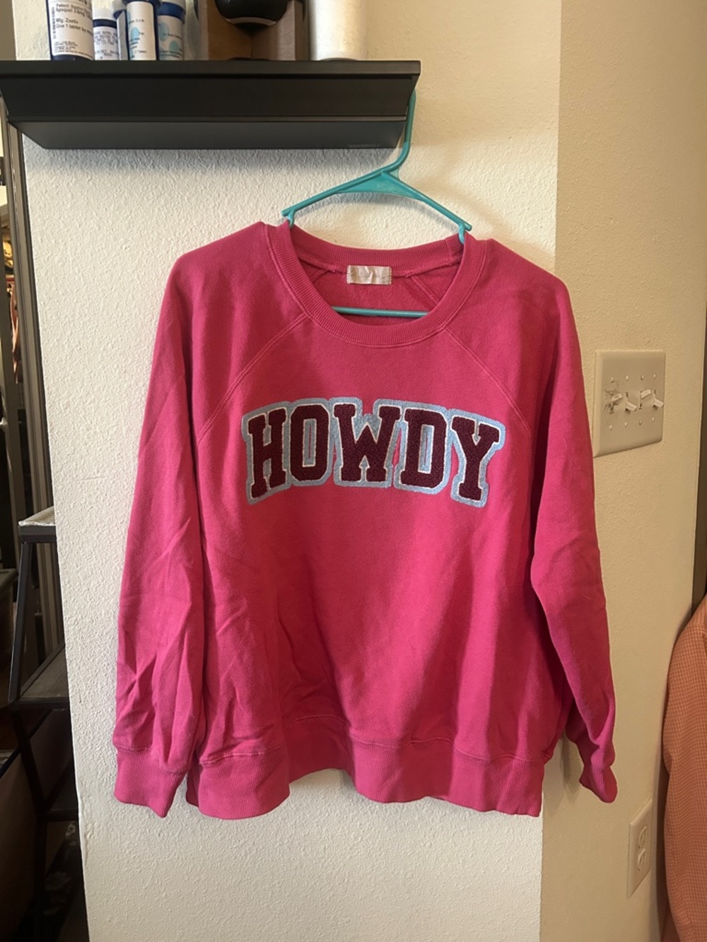 Altar'd State Pink 'HOWDY' Crewneck Sweatshirt